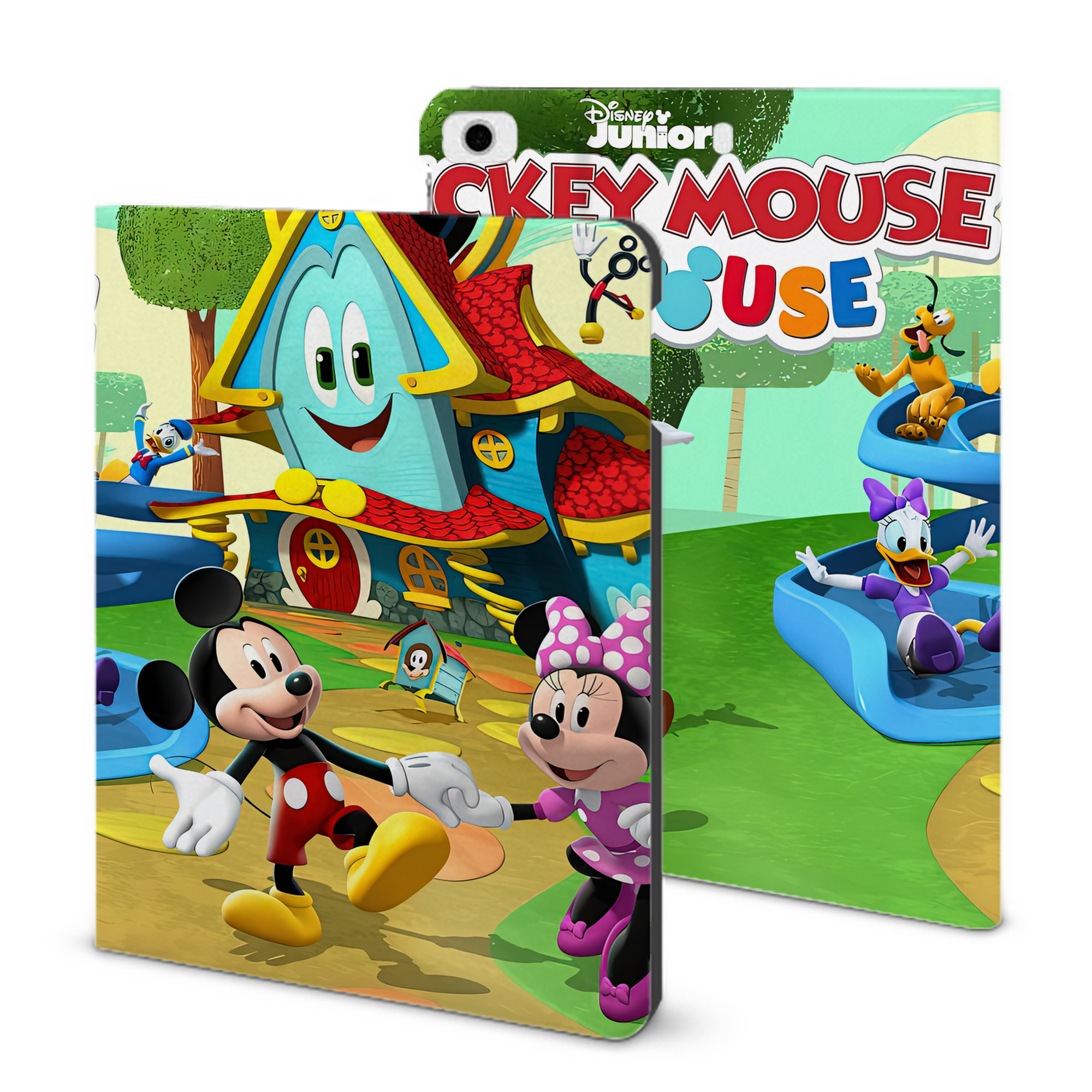 （画像用） ミッキーマウス Mickey Mouse IPad ケース ブック型 PUレザー TPU 耐衝撃 軽量 薄型 ペン収納なし 全面保護 IPad 各モデル対応